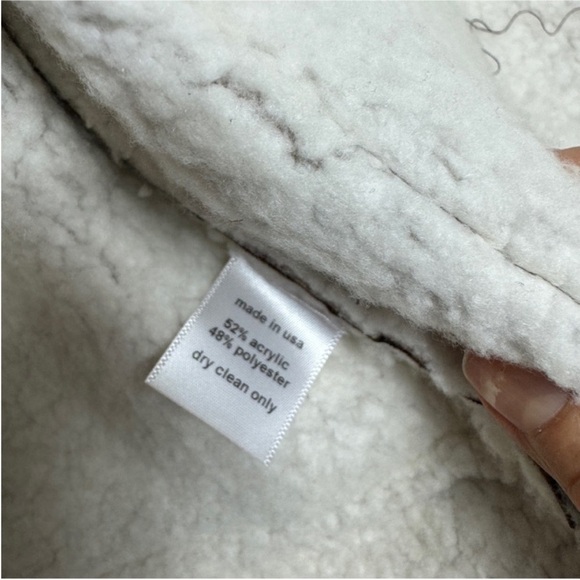 Boy + Girl faux shearling brown cream Jacket UNISEX - Picture 5 of 7